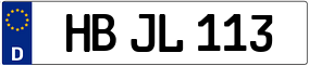 Trailer License Plate